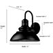 Adda LED 12.25 inch Powder Coated Black Outdoor Wall Sconce